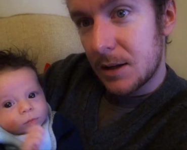 Dad looks after newborn baby for the first time. Parenting & baby advice.