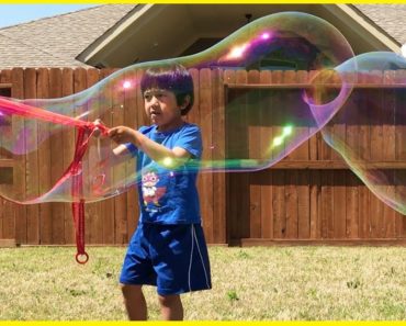 DIY Homemade Giant Bubbles for Kids Kit with Ryan ToysReview!!!