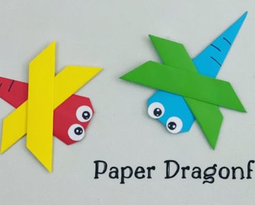 How To Make Easy Paper Dragonfly For Kids / Nursery Craft Ideas / Paper Craft Easy / KIDS crafts
