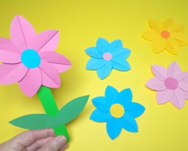 Spring Crafts for Kids | Paper Flower Craft