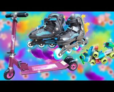 || ?NEW KIDS ?SCOOTER, INLINE ?SKATE ⛸️ SET || REVIEW AND UNBOXING || INDIAN TOY STORE ||