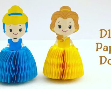 DIY  PAPER DOLL / Paper Disney Princess Doll / Paper Craft / Easy kids craft ideas /Paper Craft New