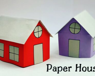 How To Make Easy Paper House For Kids / Nursery Craft Ideas / Paper Craft Easy / KIDS crafts
