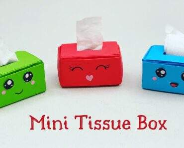 How To Make Easy Paper TISSUE  BOX For Kids / Nursery Craft Ideas / Paper Craft Easy / KIDS crafts