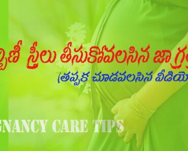 Pregnancy Care Tips First 3 months in Telugu | Diet for Pregnant women | Pregnancy Test