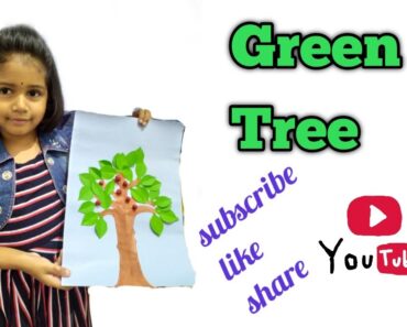Green Tree | Paper Tree | Kids craft ideas #konguveetukuttyponnu