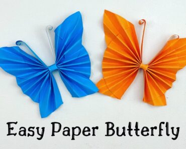How To Make Easy Paper BUTTERFLY For Kids / Nursery Craft Ideas / Paper Craft Easy / KIDS crafts