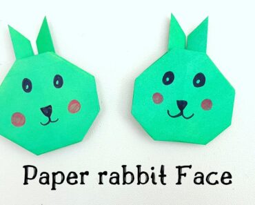 How To Make Easy Paper Rabbit Face For Kids / Nursery Craft Ideas / Paper Craft Easy / KIDS crafts