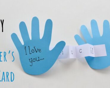 Fathers Day Craft Ideas for Kids | Handprint Fathers day Card | Fathers Day Craft that Kids can make