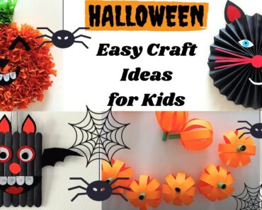 Easy Halloween Paper Craft for Kids | DIY Halloween Craft Ideas | Halloween Decoration with Paper