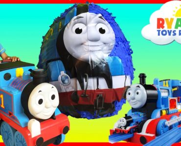 GIANT EGG SURPRISE OPENING Thomas and Friends Toy Trains