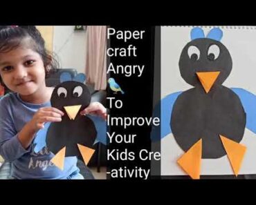 Paper craft ideas for kids Paper Bird making for kids Bird paper craft easy paper craft