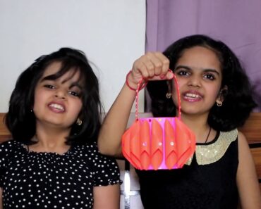 DIY Paper Basket  | easy craft ideas for kids |  Craft for Kids |SaanveeKhushee | Easy paper Basket
