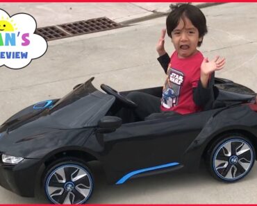 Power Wheels Ride on Cars for Kids BMW Battery Powered Super Car 6V Unboxing Playtime Fun Test Drive
