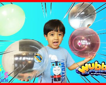 Ryan plays WUBBLEX ANTI GRAVITY BALL Toys Balloons for kids