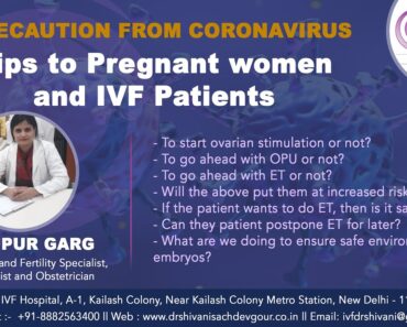 Dr. Nupur Garg giving tips to Pregnant women and IVF Patients for precaution from Coronavirus