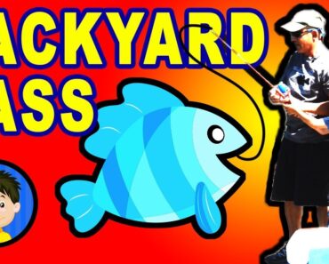 Fishing Time!  Backyard Bass Toy Unboxing, Review, and Play by a kid (and Dad too)