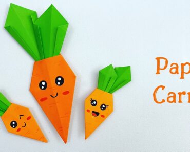 How To Make Easy Paper CARROT For Kids / Nursery Craft Ideas / Paper Craft Easy / KIDS crafts