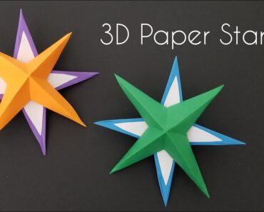 3D Paper Star | DIY Christmas Decorations | Paper Craft Ideas | Kids Christmas