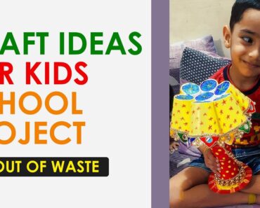 Waste Material Craft Idea for Kids School Project – Best out of waste craft ideas,Easy Craft project