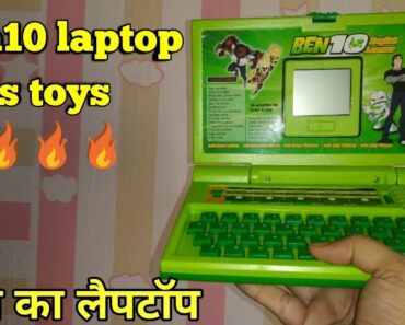 Ben10 laptop kids learning toys unboxing and review (hindi)
