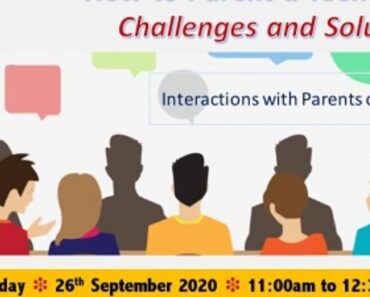 Webinar on Parenting Teenagers: Challenges and Solutions