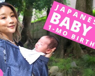 What a Typical Japanese Baby 1-Month Birthday is like Ep.11