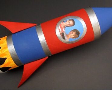 DIY Rocket Ship Pencil Case | Back to School Craft | Recycled Crafts Ideas For Kids