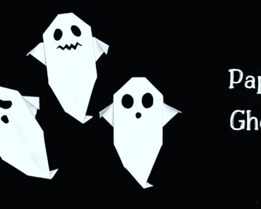 Paper Ghost For Kids / Halloween paper crafts / Nursery Craft Ideas / Paper Craft Easy / KIDS crafts