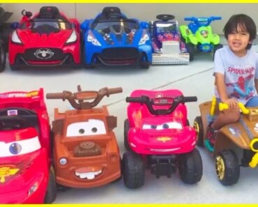 Ryan's Power Wheels Collections Ride On Car!