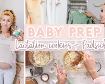 BABY IS COMING | Last Minute Baby Prep, Making Lactation Cookies & DIY Padsicles?!