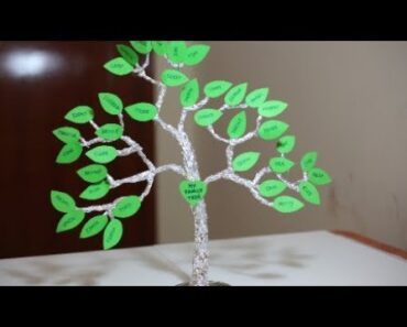 HOW TO MAKE A FAMILY TREE FOR KIDS | Aluminum foil craft ideas | Simple Frugal Life
