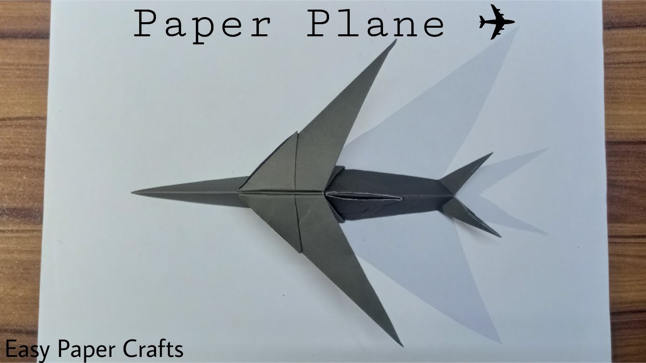 Nursery Craft Ideas / Kids Crafts - How To Make Easy Paper Airplane ...