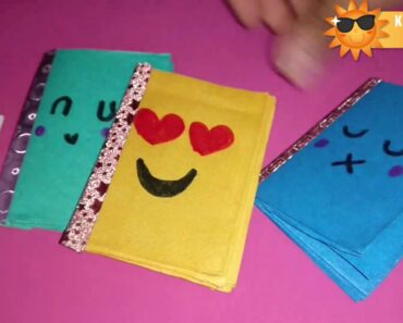 Mini book made without glue (Kids Summer Craft Ideas)