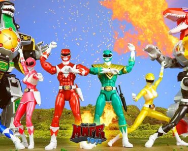 Epic Mighty Morphin Power Rangers Animation! & Dino Zord Toy Review!