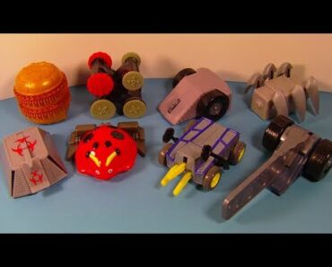 2002 BATTLE-BOTS SET OF 8 McDONALD'S HAPPY MEAL KID'S TOY'S VIDEO REVIEW