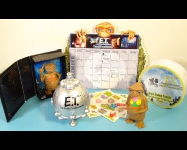 2002 E.T. THE EXTRA TERRESTRIAL SET OF 5 WENDY'S KID'S MEAL TOY'S VIDEO REVIEW
