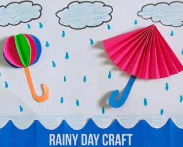 Rainy season activity for kids/rainy season craft ideas/rainy day drawing