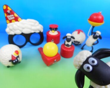 2015 SHAUN THE SHEEP SET OF 8 McDONALD'S HAPPY MEAL KID'S TOY'S VIDEO REVIEW (IMPORT)