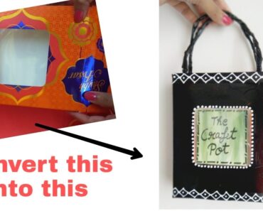 DIY Kids Craft Ideas || Gift chocolate box bag || Cardboard Box Bag ||