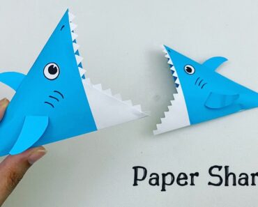 How To Make Easy Paper SHARK For Kids / Nursery Craft Ideas / Paper Craft Easy / KIDS crafts
