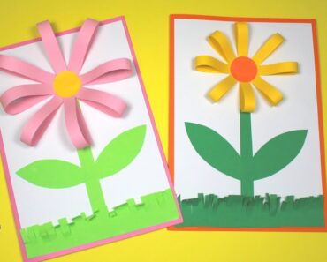Easy Paper Flower Card | Spring Craft for Kids
