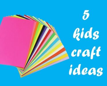 5easy ideas | kids craft ideas with paper | 5 minutes paper craft for kid | diy paper projects easys