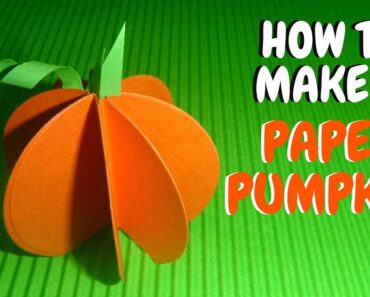 How to Make a Paper Pumpkin | Fall Crafts for Kids