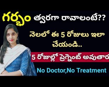 How to Get Pregnant Faster || How to use an Ovulation Kit in Telugu | Pregnancy tips in telugu |