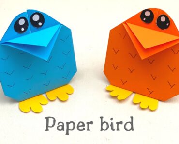 How To Make Easy Paper BIRD For Kids / Nursery Craft Ideas / Paper Craft Easy / KIDS crafts