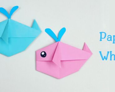 How To Make Easy Paper WHALE For Kids / Nursery Craft Ideas / Paper Craft Easy / KIDS crafts