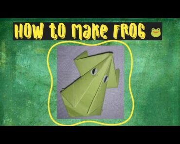 How to make  Origami frog 🐸 || paper craft ideas for kids