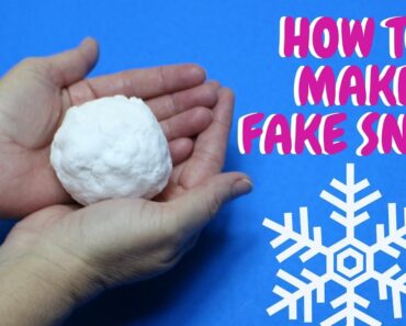 How to Make Fake Snow | Christmas Craft Ideas | 2 Ingredient Snow