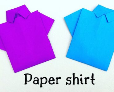How To Make Easy Paper Shirt For Kids / Nursery Craft Ideas / Paper Craft Easy / KIDS crafts